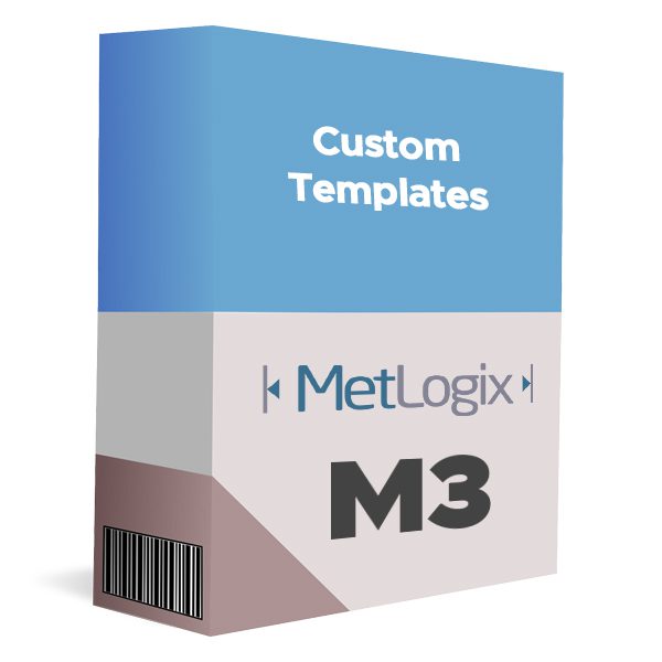 MetLogix M3 - Saving Custom Templates