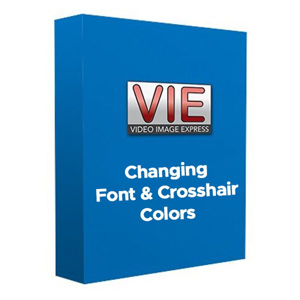 Video Image Express - Changing Font and Cross-hair Colors